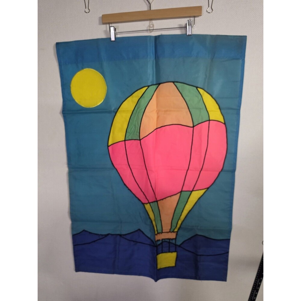 Garden Yard Nylon Outdoor Hot Air 🎈 Balloon Flag 28" X 40" Pretty! Spring Time